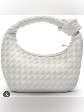 Apryl Woven Mini Hobo Bag in White - Women Mini Bag